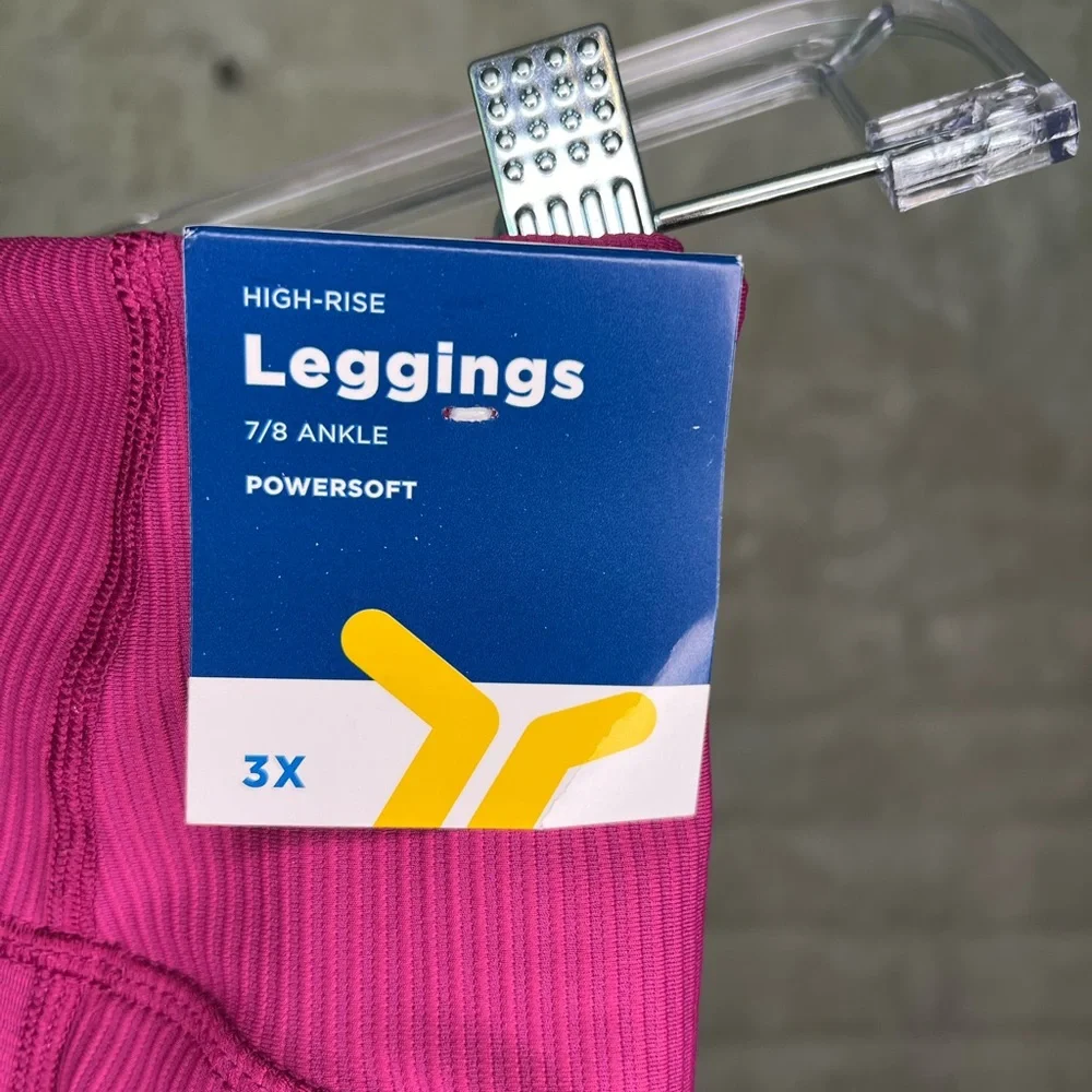 Old Navy - Ribbed Leggings - Mauve 3X - Powersoft - 7/8 Ankle - Picture 3 of 5